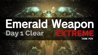 FFXIV  Emerald Weapon Extreme Day 1 Clear Tank POV Castrum Marinum EX [upl. by Akirdnahs]