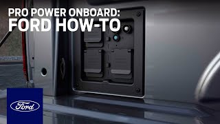 Pro Power Onboard  Ford HowTo  Ford [upl. by Yekcim]