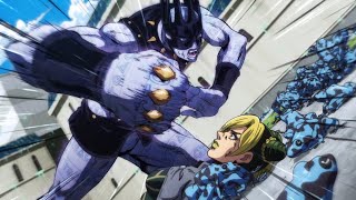 JJBA Stone Ocean E12  Torrential Downpour Warning  Animation Highlights [upl. by Fusuy491]