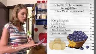 Recette  Mousse aux myrtilles de Christiane  Les Carnets de Julie [upl. by Ahsaei]