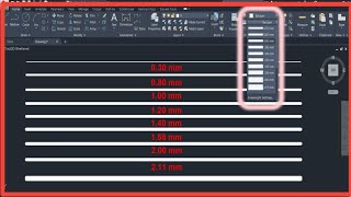 AutoCAD Lineweight settings [upl. by Qifar]