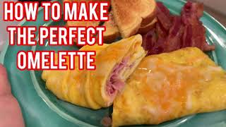 How To Make The PERFECT Omelette Ham and Cheese omelet [upl. by Maleki]