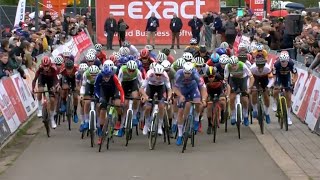 Cyclocross Beringen Men Elite 50fps 12 Oct 2024 [upl. by Coffee]