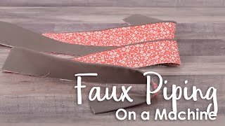 Make a Table Topper with Corey Yoder  Part 2  Faux Piping Machine Binding  Fat Quarter Shop [upl. by Gnem376]