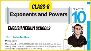 Chapter 10  Exponents And Powers  Class 8 Maths brightstartlearning class8maths [upl. by Norok]