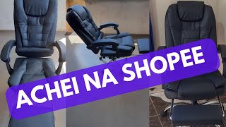 Achei na SHOPEE a melhor cadeira para estudar ou para escritório presidente [upl. by Mimajneb27]