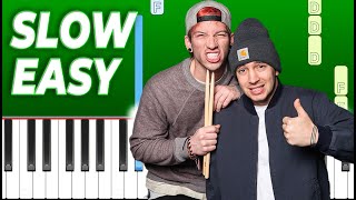 Twenty One Pilots  Mulberry Street Slow Easy Piano Tutorial [upl. by Kaule814]