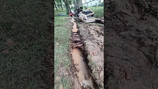 Roof Collapse and Trench Digging for a Washout Flood with a Hose Level Below [upl. by Nivan]