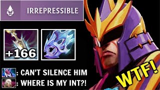 SILENCER CANNOT BE SILENCED Crazy 166 Int Stole 34 Kills 2 Hits Kill Broken Carry Hero WTF Dota 2 [upl. by Erv]