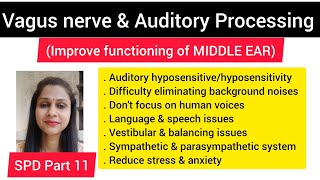 Vagus nerve amp Auditory Processingactivate parasympathetic nervous systemactivate middle eaR [upl. by Waiter]