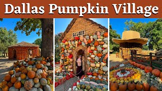 DALLAS ARBORETUM PUMPKIN VILLAGE 2024 TEXAS TOWN [upl. by Richma]