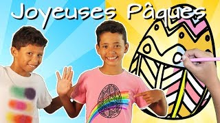 joyeuses paques  dessin oeuf [upl. by Nedry]