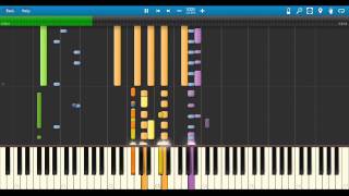 Prince Raspberry Beret Midi Piano Synthesia [upl. by Suivatnod]