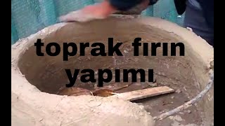 ilkel toprak fırın yapımı Ocak yapımı [upl. by Nolyar285]