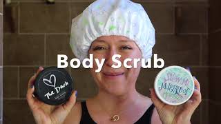 HOW TO use a Body Scrub  instructional video [upl. by Mossman]