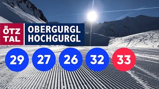 Ski Obergurgl • Blue 29 27 26 32 33 • 7km long 4K [upl. by Yttap]