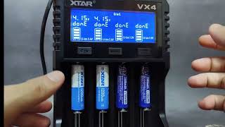 Battery Capacity Test  XTAR 36v 14500 Liion 1200mAh amp XTAR Liion 15v 2500 mAh [upl. by Iline]