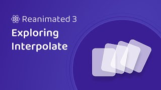 Animated Stacked Cards  Exploring the interpolate function React Native Reanimated [upl. by Atelra]