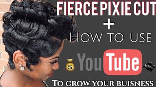 Fierce Pixie Cut  How to Use YouTube to Grow Your Business and Brand  crazyaboutangel  iDESIGN8 [upl. by Naara]