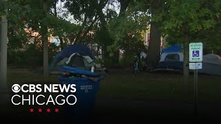 Residents city reps to discuss homeless encampment in Chicagos Gompers Park [upl. by Epner163]