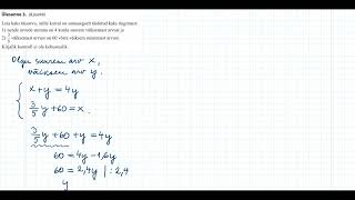 2024a matemaatika põhikooli eksami 3 ülesanne [upl. by Aettam173]