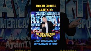 Increase our little salary🤣 AGT VIRAL VIDEO [upl. by Annoirb]