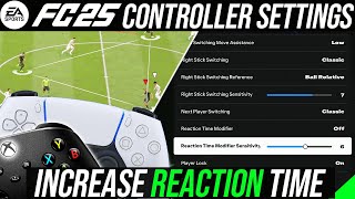 EA FC 25  Best META Controller Settings To INCREASE Reaction Time  Give You An ADVANTAGEWINS [upl. by Coulombe]