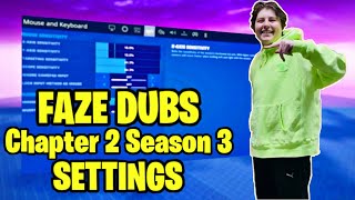 FaZe Dubs Fortnite Settings and Keybinds [upl. by Amandie]