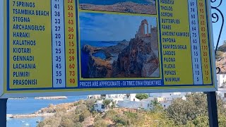 Tour with me at Lindos Market in Rhodes Greece [upl. by Elrebma]