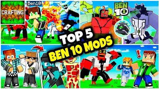 5 New Ben 10 Mods For Crafting And Building  Top 5 Crazy Crafting And Building Mods [upl. by Nlycaj]