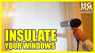 How To Insulate Drafty Windows for Winter  Save Hundreds on Heating [upl. by Tayib22]