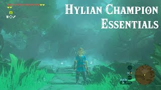 LOZBOTW017 Hylian Champion Essentials [upl. by Aneloc]