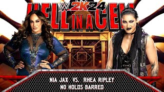 WWE 2K24 💥 RHEA RIPLEY vs NIA JAX 💥 wwe wwe2k24 [upl. by Renrut288]