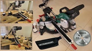 Parkside Sliding Compound Mitre Saw PZKS 2000 B2 TESTING [upl. by Kathy]