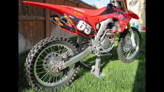 Full FMF Titanium Dual Exhaust system start up on Honda CRF250R  Do you miss the dual exhaust [upl. by Race577]