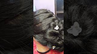 Beautiful hairstyle at home in 60 sec💕😍 [upl. by Eiaj]