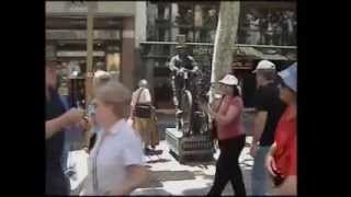 Mime performers on La Rambla Las Ramblas [upl. by Carpet168]