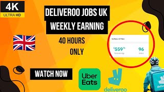 delivery jobs in uk weekly earning Uber eats food delivery ukdeliveryboyuber [upl. by Yunfei]