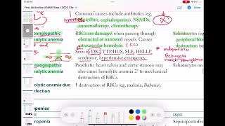 Angiopathic hemolytic anemia haematology 55 First Aid USMLE Step 1 in UrduHindi [upl. by Euqram]