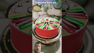 Multi color cake cakedecorating strawberrycake cakedesign viralvideo [upl. by Aldus]