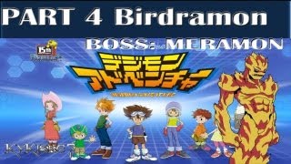 Digimon Adventure PSP  Walkthrough P4  quotDigievo Birdramon BOSS Meramonquot [upl. by Chelsea]