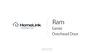 Ram Overhead Console HomeLink Training  Genie and Overhead Door [upl. by Loferski218]