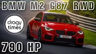 790 HP BMW M2 G87 RWD by jimmysupra  Acceleration from 100200 kmh [upl. by Laban]