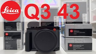 New Leica Q3 43  Accessories unboxed and explained [upl. by Arawaj]