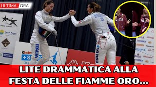 Drammatica lite alla festa delle Fiamme Oro Scontro choc Di Francisca e Vezzali tutti in imbarazzo [upl. by Atilem273]