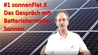 1 Sonnen Flate X  Das Gespräch mit den Batteriehersteller Sonnen [upl. by Willa]