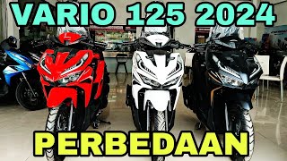 VARIO 125 TERBARU FULL LENGKAP 2024 HARGA DAN TYPE 🔥🔥🔥 [upl. by Dolly534]