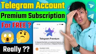 How To Get Telegram Premium For Free  Free Me Telegram Premium Subscription [upl. by Minsk]