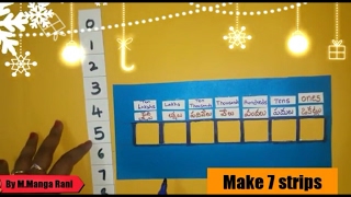 Maths working model for numbers and place value tlm [upl. by Enier]