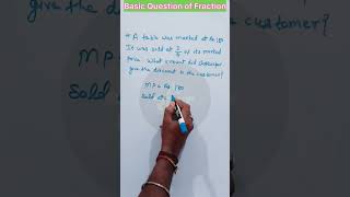 Fraction  Basic Question  Part  6 fraction shorts mathematics [upl. by Camus]